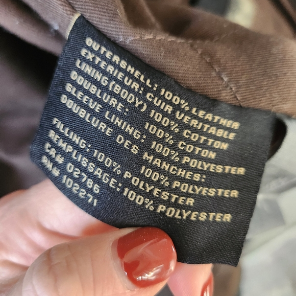 Columbia Leather Coat, Deep Brown, Mens Large - Picture 4 of 6